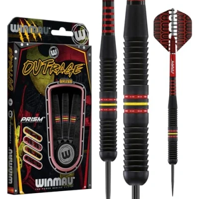 Abbildung von Winmau Dartpfeile Stahlspitze Outrage brass