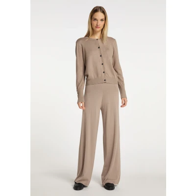 Abbildung von DREIMASTER Klassik Women&#039;s Cardigan XL/XXL / Taupe 72% Viskose 28% Nylon