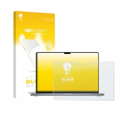 Abbildung von upscreen Entspiegelungs Schutzglas für Apple MacBook Pro 16&quot; 2023 Schutzfolie Matt, Glas Folie [mattierend, 9H Panzerschutz, Anti Fingerprint]