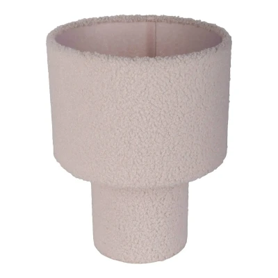 Abbildung von näve Tischleuchte Fluffy, ohne Leuchtmittel, fluffiger Plüschbezug, H:31cm D:23cm, Zuleitung mit Kippschalter, E27
