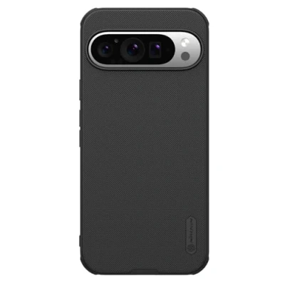 Abbildung von Nillkin Frosted Shield Hülle Geeignet für Google Pixel 9/9 Pro Kompatibel mit MagSafe Back Cover Magnet Schwarz