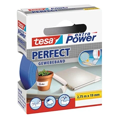 Abbildung von tesa Gewebebänder extra Power Perfect 19 mm x 2.75 m blau