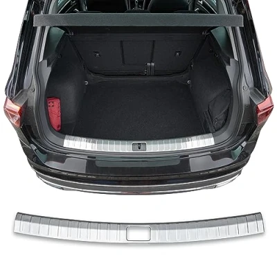 Abbildung von Ladekantenschutz Edelstahl MATT kompatibel für VW Tiguan II BJ ab 2016&gt; premium Qualität von RECAMBO