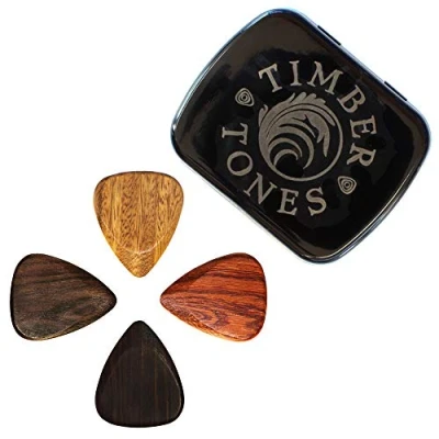 Abbildung von Timber Tones TTEGT4 Plektrum für E Gitarren (4 er Stück Tin)