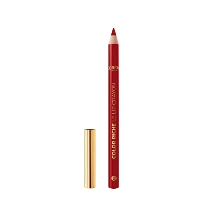 Abbildung von L’Oréal Paris Color Riche Le Lipliner 300 Rouge Paris, mit weicher Mine, für klare Lippenkonturen, pflegenden Inhaltsstoffen