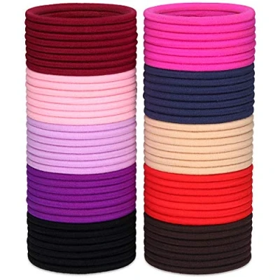Abbildung von H&amp;S Haarband Haargummi Set 100 Stück Zopfgummis 4mm Bunte Haargummis, 1 tlg.