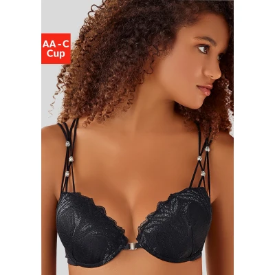 Abbildung von Lascana BRA Pushup BH, Damen, Größe: 70AA, Black