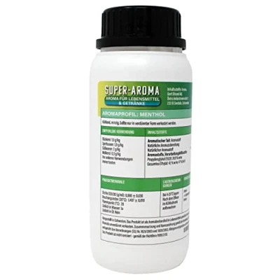 Abbildung von Menthol Konzentrat 280 ml Super Aroma für die Lebensmittelindustrie und Enthusiasten Lebensmittelaroma Backaroma Aromatropfen Geschmackstropfen zum Kochen, Backen &amp; Mixen