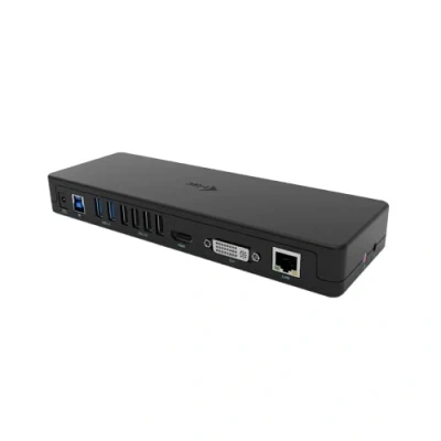 Abbildung von i tec USB 3.0/USB C Docking Station HDMI, DVI, VGA Adapter, 2X 3.0, 4X 2.0, GLAN, Audio/Mik