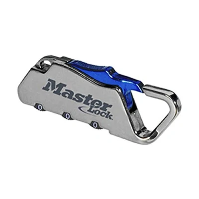 Abbildung von Master Lock 1549EURDCOL Zahlenschloss mit Karabinerhaken, Zufällige Farbe, 6,3 x 1,5 0,5 cm