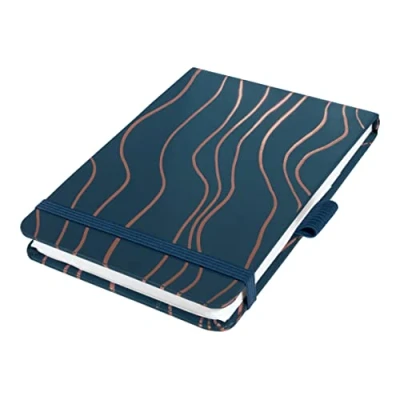 Abbildung von SIGEL JN350 Notizblock Jolie, Navy Meringue, A6+, Dot Lineatur, Hardcover, 79 Blatt, aus nachhaltigem Papier