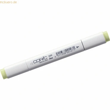 Abbildung von COPIC Classic Marker Typ G 20, Wax White, professioneller Layoutmarker, mit einer breiten und feinen Spitze