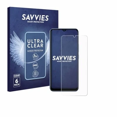 Abbildung von Savvies 6 Stück Schutzfolie für Vivo Y03 Displayschutz Folie Ultra Transparent