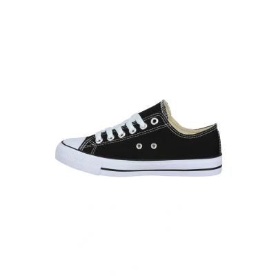 Abbildung von Elara Unisex Sneaker Textil Turnschuh Low top Chunkyrayan B YD3230 Schwarz 42