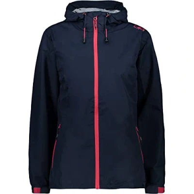 Abbildung von CMP Damen Regenjacke aus Ripstop Polyester, Schwarz Blau, D46