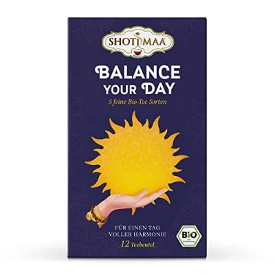 Abbildung von Balance your Day Box Geschenkbox mit 12 Bio Kräuter und Gewürztees