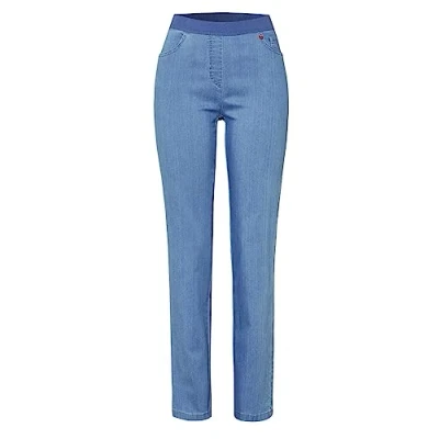 Abbildung von Relaxed by Toni Damen Schlupfhose »My Darling« mit breitem Jersey Bund 46 Bleached 053