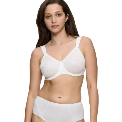 Abbildung von Triumph Essential Minimizer W X BH, Elfenbein, reduziert das Brustvolumen optisch um eine Cup Größe, Elfenbein (VANILLE GT), 85E