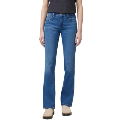 Abbildung von Wrangler Jeans Bootcut, Damen, Größe: 34x32, Blau