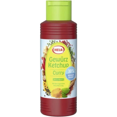 Abbildung von Hela Gewürzketchup Curry delikat 30% weniger Zucker