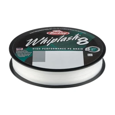 Abbildung von Berkley Whiplash8 Fishing Line, Kristall, 0.0055 in0.14 mm, 42 lb19.2 kg, 164 yd150 m