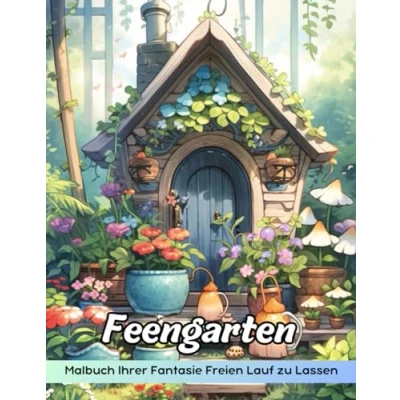 Abbildung von Feengarten Malbuch: Malvorlage „Feengarten“, Bezaubernde Szenen Für Kreative Künstler