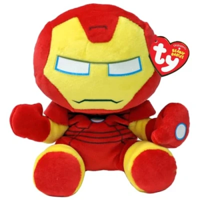 Abbildung von Ty® Kuscheltier Ty Beanie Babies Marvel Iron Man 15 cm (NEU &amp; OVP)
