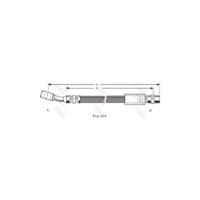 Abbildung von TRW PHD474 Bremsschläuche 312 M10x1 OPEL: Corsa C Schrägheck, Combo Kasten / Kombi, Tour