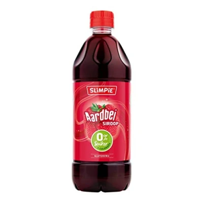 Abbildung von Slimpie Limonade Sirup Erdbeere zuckerfrei 6 PET Flaschen x 58 cl