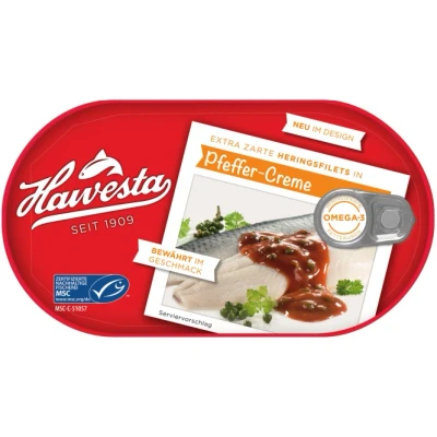 Abbildung von Hawesta Heringsfilets in Pfeffer Creme