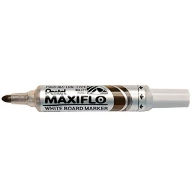 Abbildung von Pentel MWL5M E Whiteboard Marker Maxiflo mit Pumpsystem Rundspitze, 2.5 mm, 1 Stück, braun