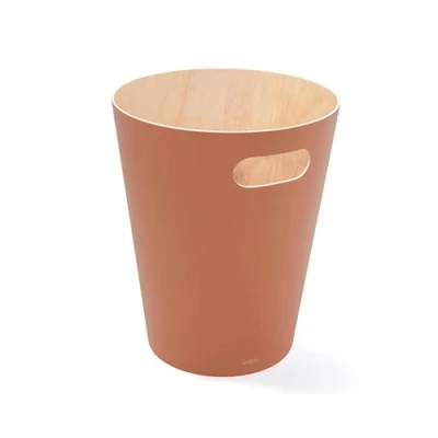 Abbildung von Umbra Papierkorb Woodrow, aus Holz, 7,5 Liter Fassungsvermögen, Braun