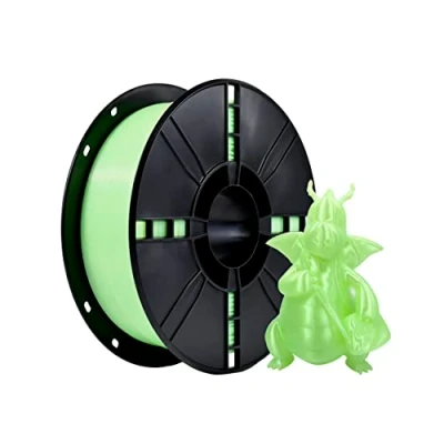 Abbildung von iBOSS PLA Plus (PLA+) 3D Drucker Filament 1,75mm, Maßgenauigkeit +/ 0,02 mm 1 kg Spule (2,2 LBS), Druck für Drucker, Transparent Grün
