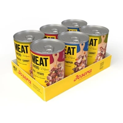 Abbildung von Josera Meat Lovers Menu Multipack Nassfutter für Hunde hoher Fleischanteil getreidefrei Alleinfuttermittel 6x400g