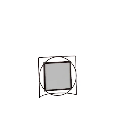 Abbildung von J Line Bilderrahmen quadratisch Metall/Glas Dunkelbraun