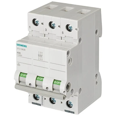 Abbildung von Siemens SENTRON Schalter 70 mm 230 V 3 Module 50 mm2 polig 100 A