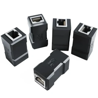 Abbildung von KabelDirekt 5x RJ45 Kupplung besonders robust (LAN Kabel Verlängerung 10 Gbit/s, Netzwerkkabel Verbinder &amp; Ethernet Koppler, Zwei Buchsen, verbindet verlängert Patchkabel unkompliziert)