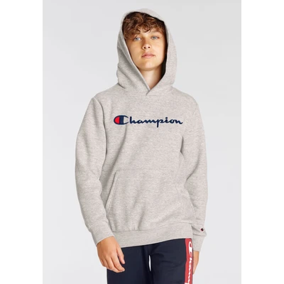 Abbildung von Champion Icons Hoodie Contrast LOGO Unisex Kapuzenpullover für Kinder, Größe: 162/167, Grey