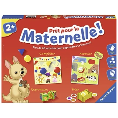 Abbildung von Ravensburger Lernspiel bereit für den Kindergarten. Komplettes Lernset 20 Aktivitäten Vorbereitung Kindergartenprogramm ab 2 Jahren 24115