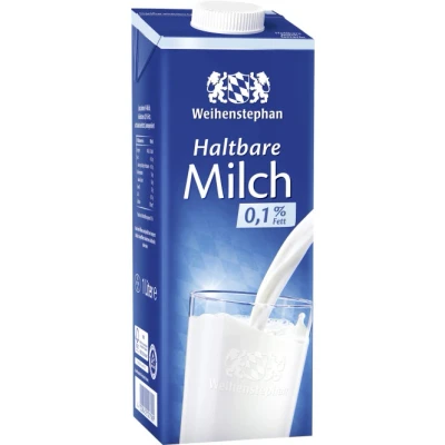 Abbildung von Weihenstephan Haltbare Milch 0,1% Fett 1L