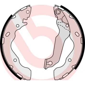 Abbildung von BREMBO S 30 511 Bremsbacken 203 38 mit Handbremshebel HYUNDAI: Matrix