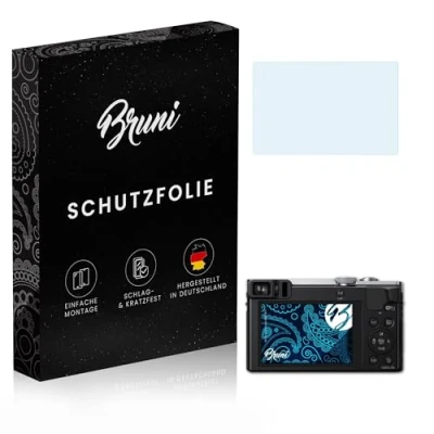 Abbildung von Bruni Schutzfolie kompatibel mit Panasonic Lumix DMC TZ71 Folie, glasklare Displayschutzfolie (2X)
