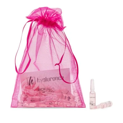 Abbildung von hyaluronce Rich Rose Ampullen, Anti Aging Gesichtspflege mit wertvollem Rosenextrakt und Hyaluron zur Hautfestigung sofortiger Straffung, 14x1,5ml