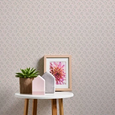 Abbildung von A.S. Création Vliestapete &quot;Florale Landhaustapete&quot;, matt gemustert neutral, Blümchen Tapete Zierlich Tapeten Wohnzimmer Schlafzimmer Küche Design