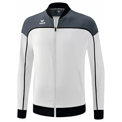 Abbildung von Erima Unisex Kinder „CHANGE by erima&quot; funktionelle Präsentationsjacke, weiß/slate grey/schwarz, 164