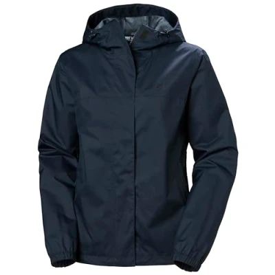 Abbildung von Helly Hansen W Vancouver Regenjacke Wasserdichte, atmungsaktive Damenjacke, leichte Outdoor Regenjacke, 597 Marineblau, XL