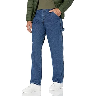 Abbildung von Wrangler Authentics Klassische Tischler Jeans für Herren, Retro, Stein, 34W / 29L