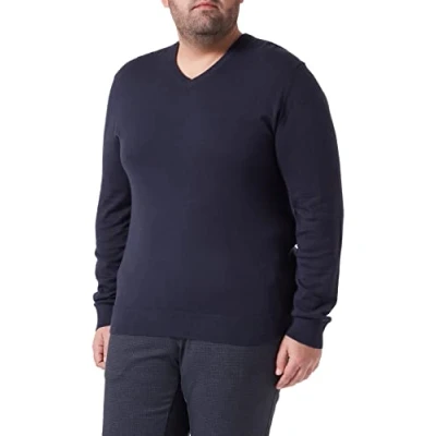 Abbildung von HACKETT LONDON Herren Cotton Cashmere V Pullover, Navy, XXL