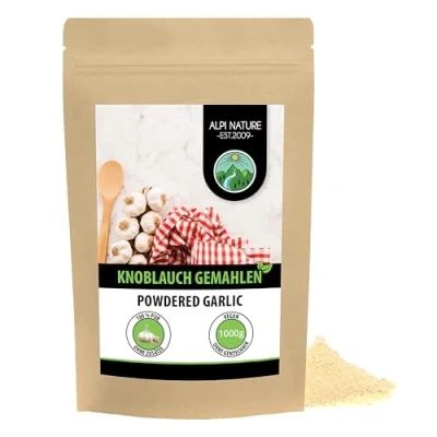 Abbildung von Knoblauchpulver (1kg), Knoblauch gemahlen, 100% naturrein aus schonend getrocknetem Knoblauch, natürlich ohne Zusätze, vegan
