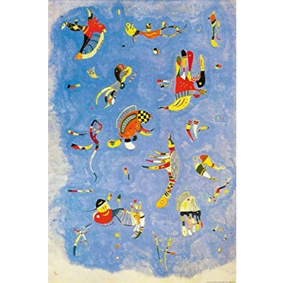 Abbildung von 1art1 Wassily Kandinsky XXL Poster Himmelblau, 1940 Plakat Bild 120x80 cm